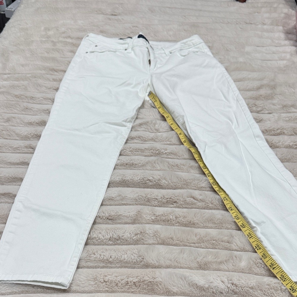 Charter Club Women's BRISTOL SKINNY ANKLE Straight Leg White Jeans B-5